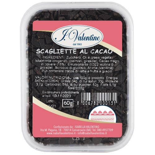 Cocoa flakes for wholesale by Isabella Valentino