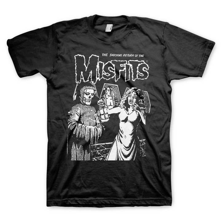 Misfits - Shocking Return - Graphic Tee for wholesale by Manic Merch