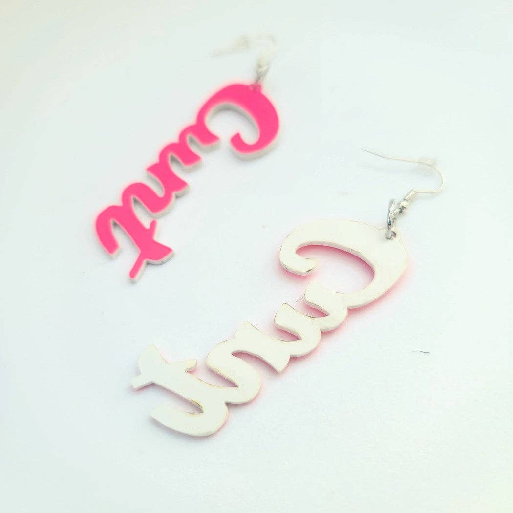 Mixtape Your Life - Wholesale Dangle Earrings - Mini Cunt Dangle Earrings2