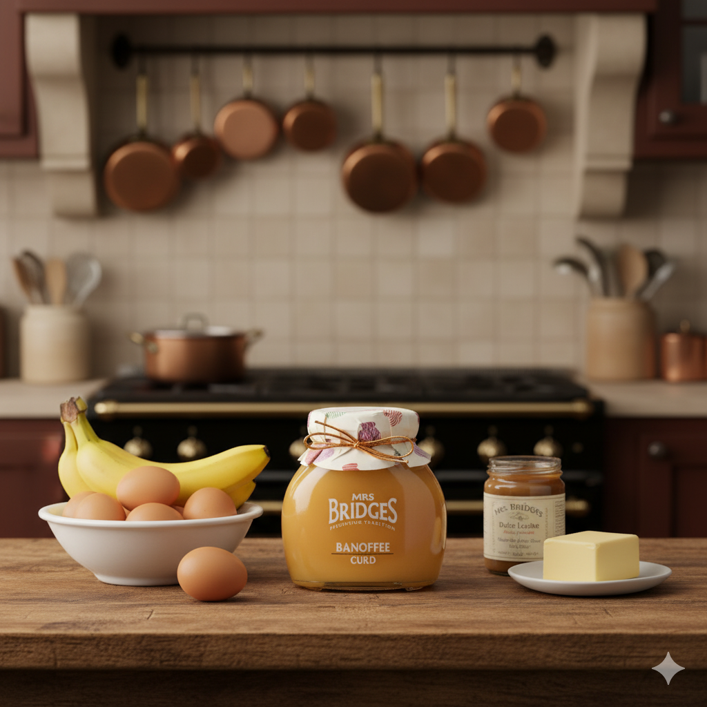 Mrs Bridges - Wholesale Jam/Jelly - Banoffee Curd With Real Butter, Banana & Toffee Spread1