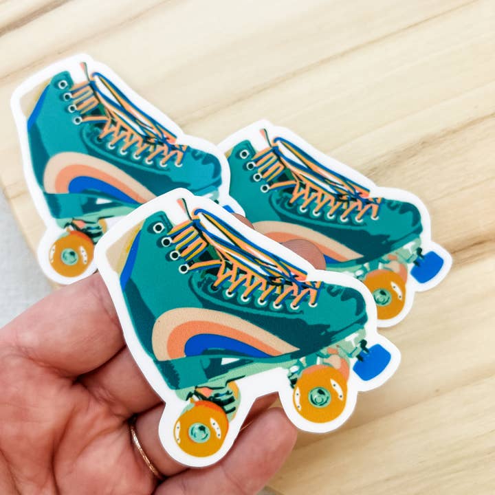 Studio Miller - Wholesale Sticker - Retro Roller Derby Skate Matte Vinyl Sticker1