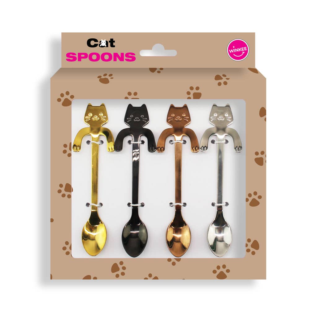 MAGS - Wholesale Table Spoon (Cutlery) - Kitten coffee spoon set of 42