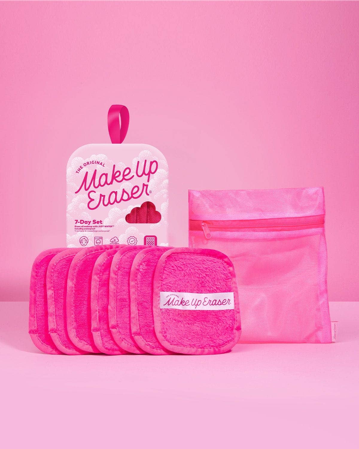 The Original MakeUp Eraser - Vendita all'ingrosso Struccanti - Set 7 Giorni Rosa | Eco-Friendly MakeUp Eraser1