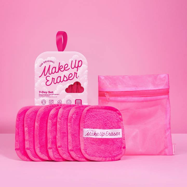 The Original MakeUp Eraser - Wholesale Make-up remover - Pink 7-Day Set | Eco-Friendly MakeUp Eraser 1