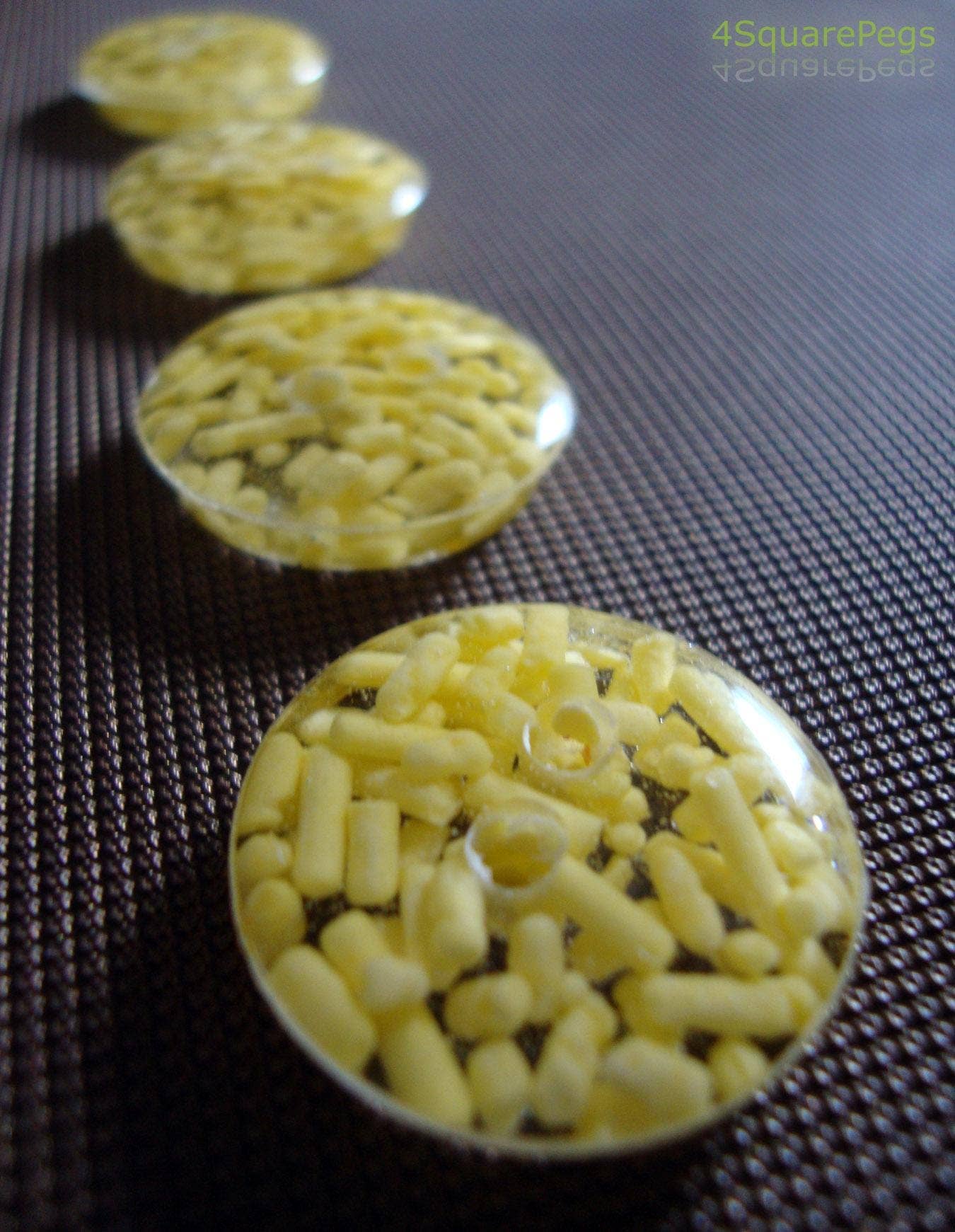 ButtonTHIS - Wholesale Sewing button/snap - Handmade Resin Buttons, Yellow Sprinkle Buttons, Buttons for Sewing, Craft Supplies, Buttons for Cardigan, Unique Buttons for Knitting DIY