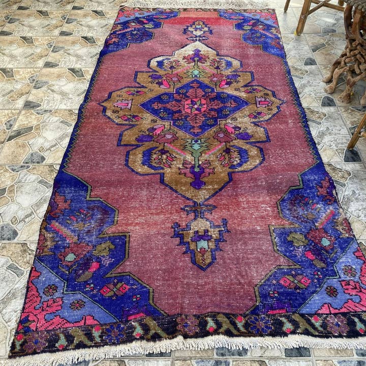 Vintage Turkish Rug 4.2x8.9 ft Hand-Knotted Wool Traditional and other Purchase Wholesale bierkrug mit zinndeckel. Free Returns & Net 60 Terms on Faire trending on Faire.