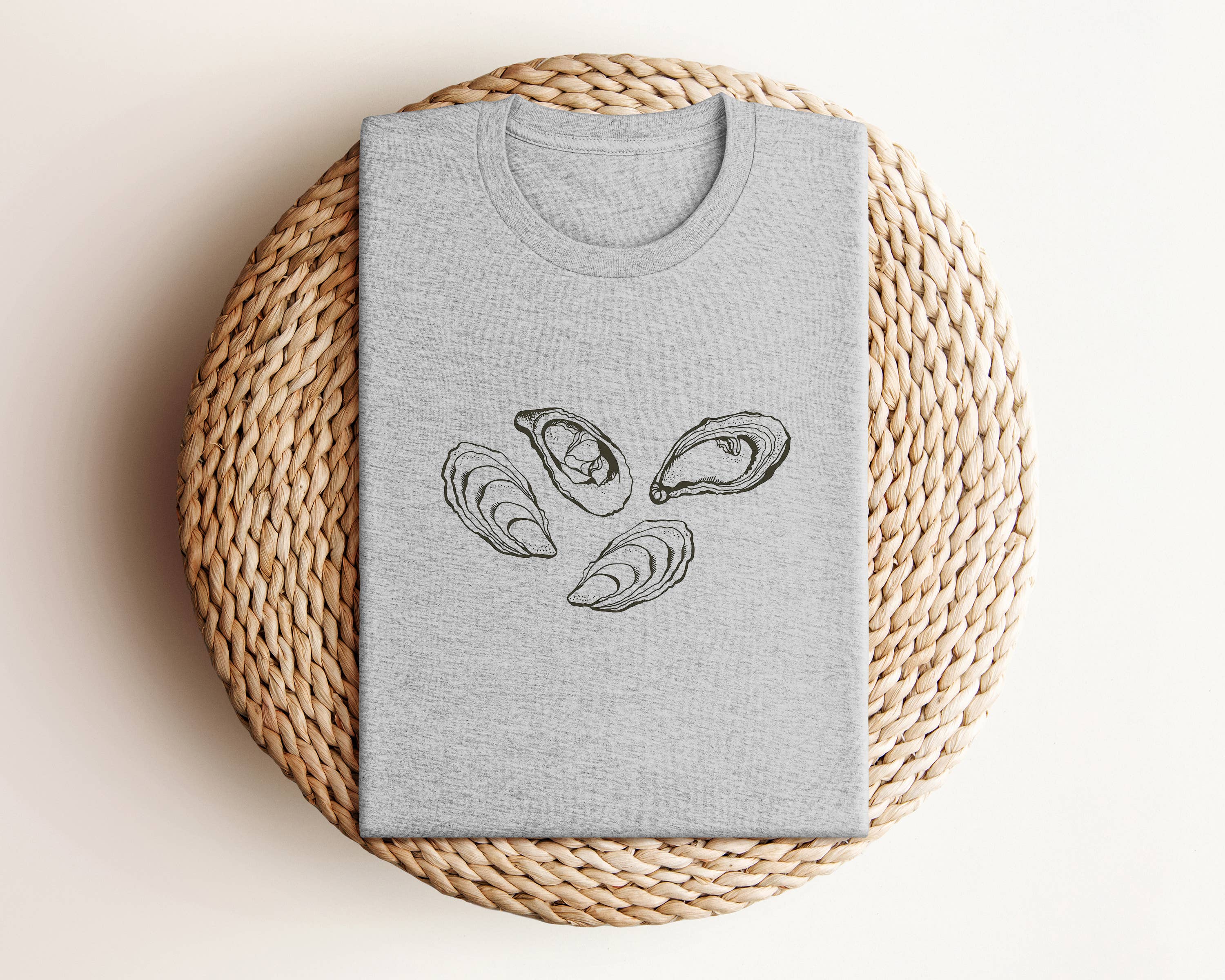 Salt + Fare - Wholesale Screen Printed T-Shirt - Unisex - OYSTERS Graphic Tee0