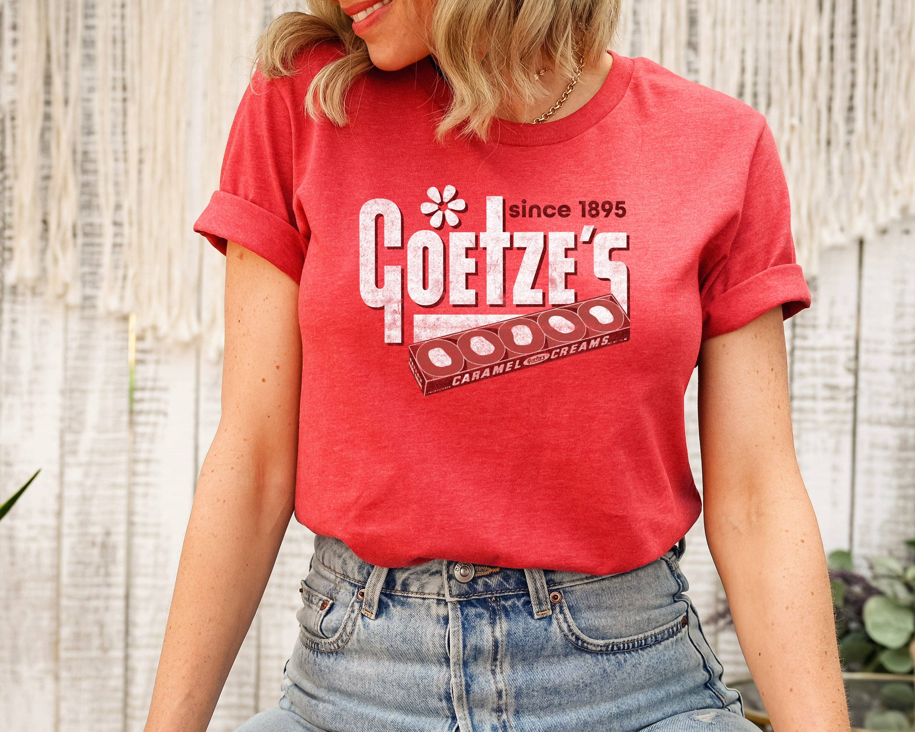 www.sweetvintagetees.com - Wholesale Screen Printed T-Shirt - Unisex - Goetze's® Caramel Creams | Vintage Advertisement Unisex Tee4