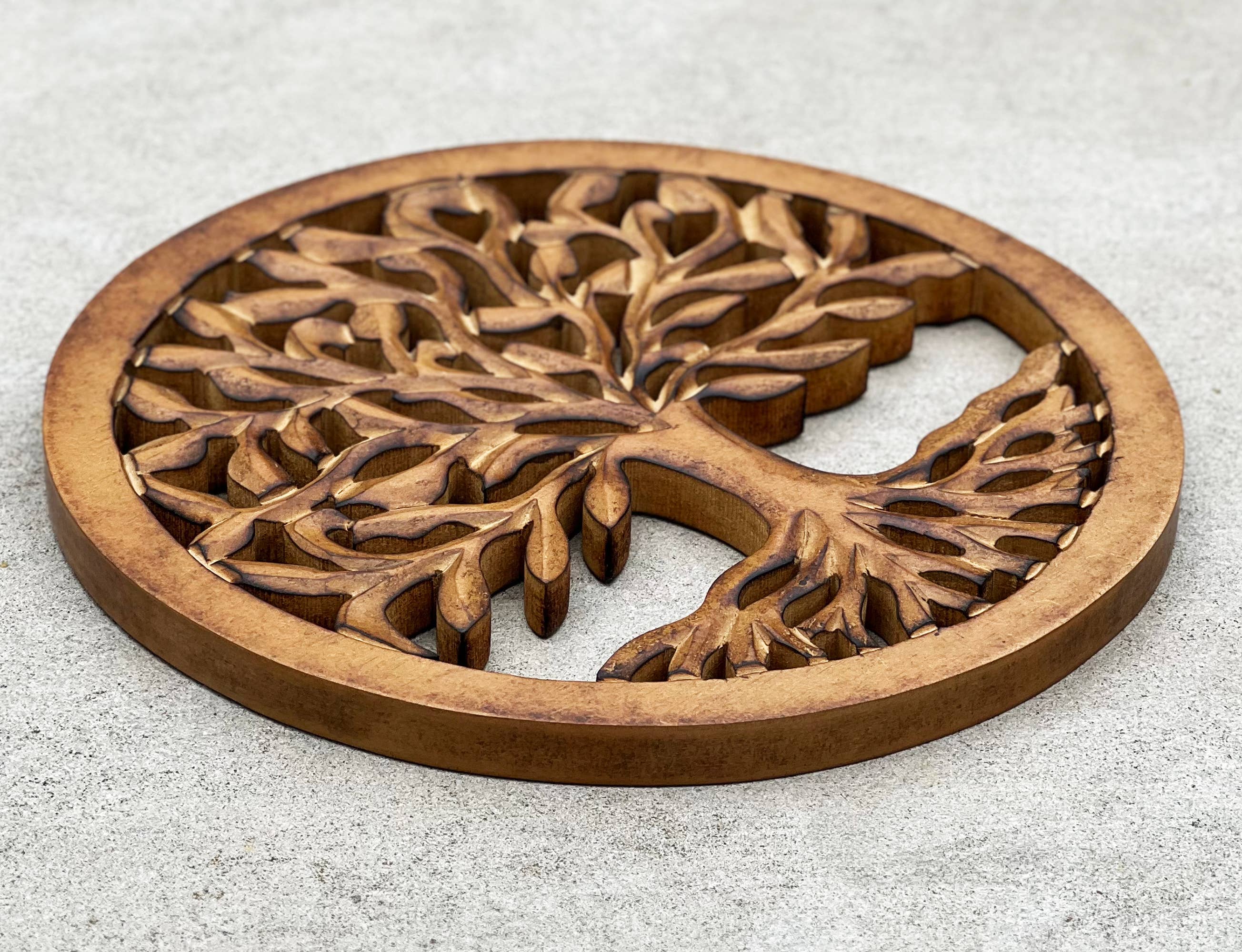 Lungta Imports - Wholesale Wall Accent - Handcrafted Wooden Tree of Life Wall Decor Hanging Art2