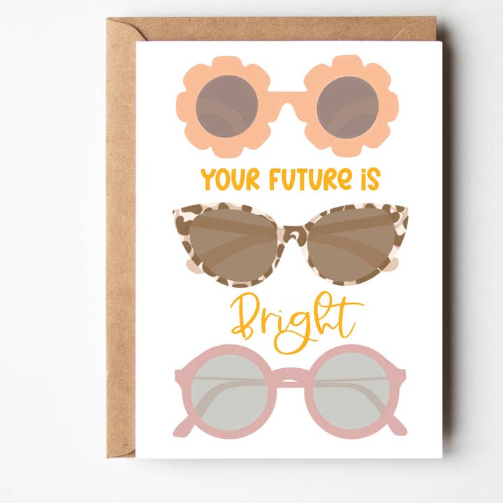 Wenskaart- Je toekomst is helder voor wholesale door Checkered Apron Studio