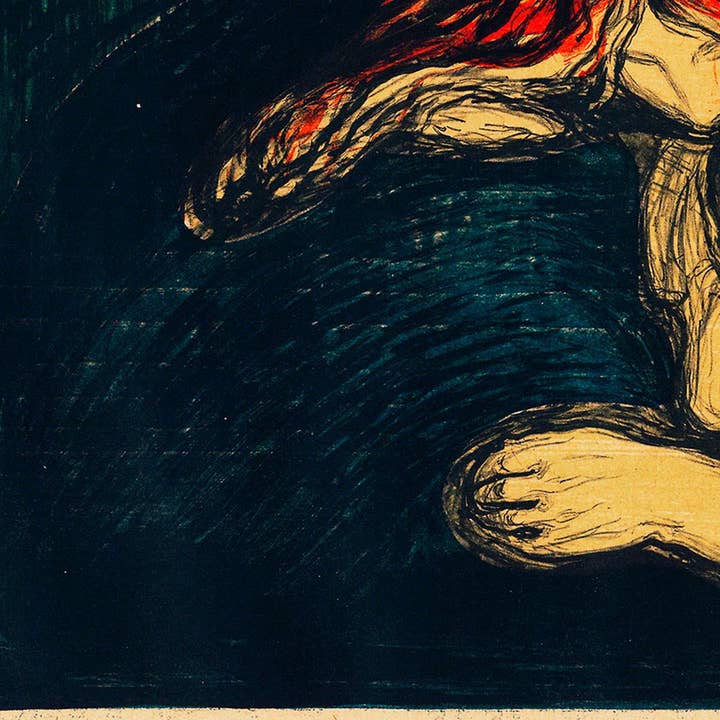 Edvard Munch The Vampire II Art Poster for wholesale by Rock Paper Scissors Wall Art