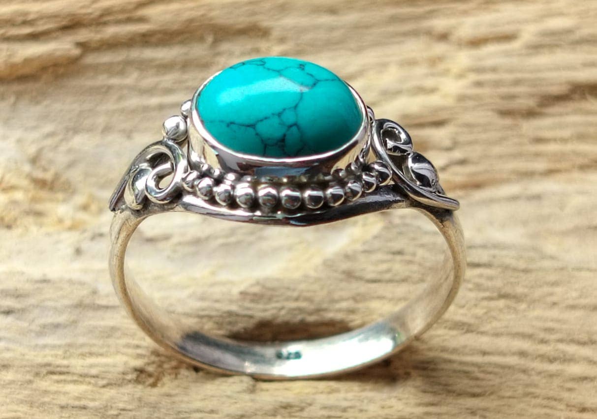 SILVER CAVE - Wholesale Single Stone/Solitaire Ring - Pack of 9 Pieces 925 Sterling Silver Rings With Gemstones5