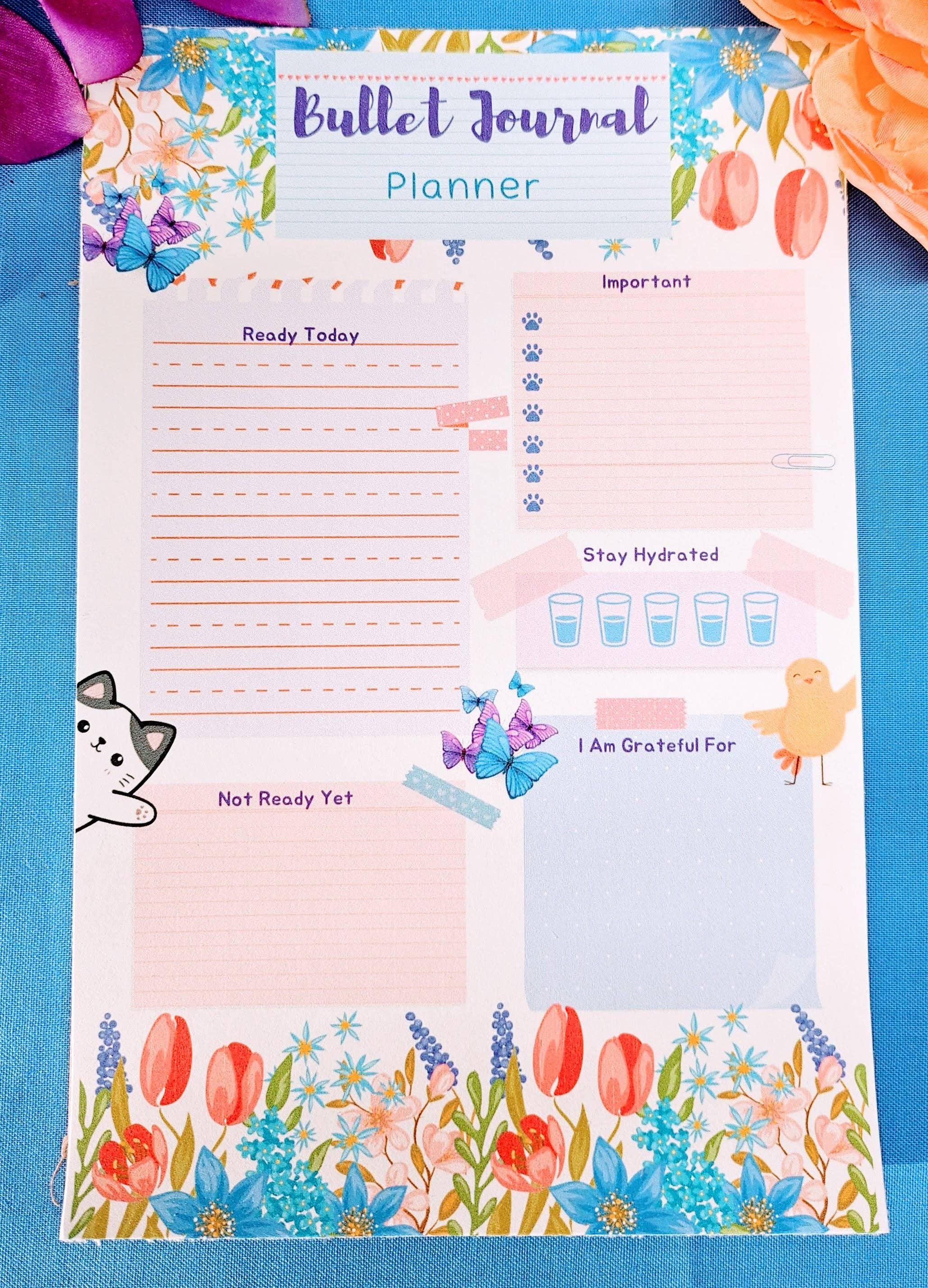 Autumnmist Boutique - Wholesale Planner - Hello Spring Daily Planner Notepad 5.5" x 8.5"1