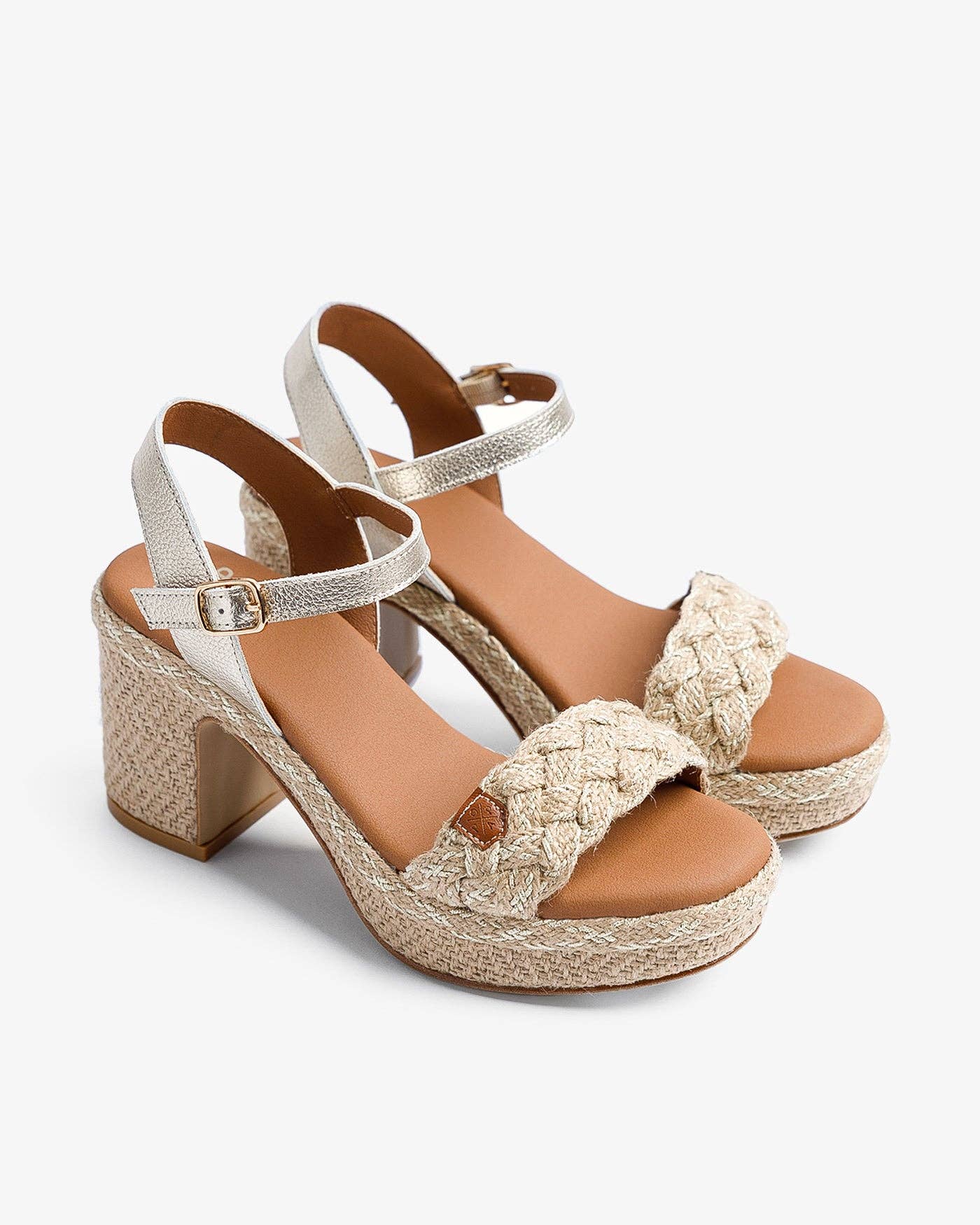 POPA - Wholesale Platform Heels - Women's - Nerina Amura Gold Jute Sandal6