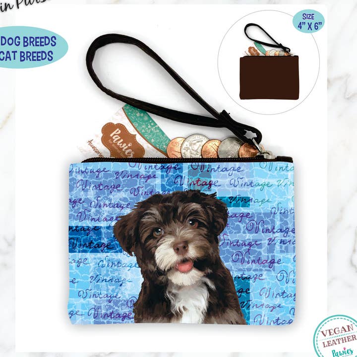 Havanezer portemonnee met chocolademunt • Vloerdisplay optioneel voor wholesale door pawies