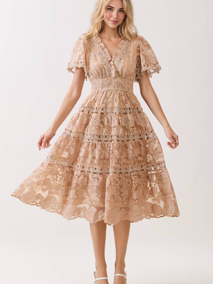 ABITO MIDI TRIM MIX per la vendita all'ingrosso da parte di Dear Daisy