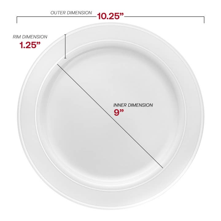 Smarty had a Party – wholesale Servisset – Vitt med silverfärgad plastservis - 120 gäster