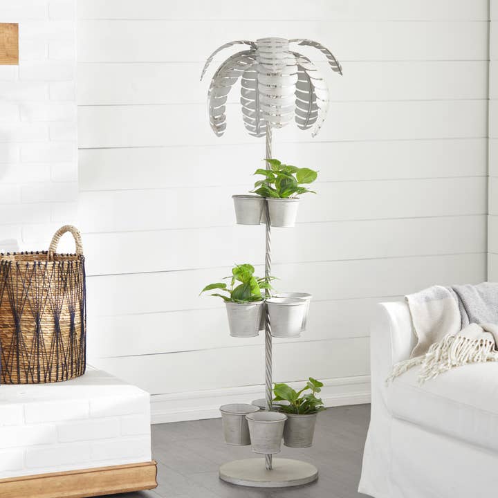 Import Corner - Wholesale Plant Pot - A-41549: METAL PLANTER 16"W, 55"H6