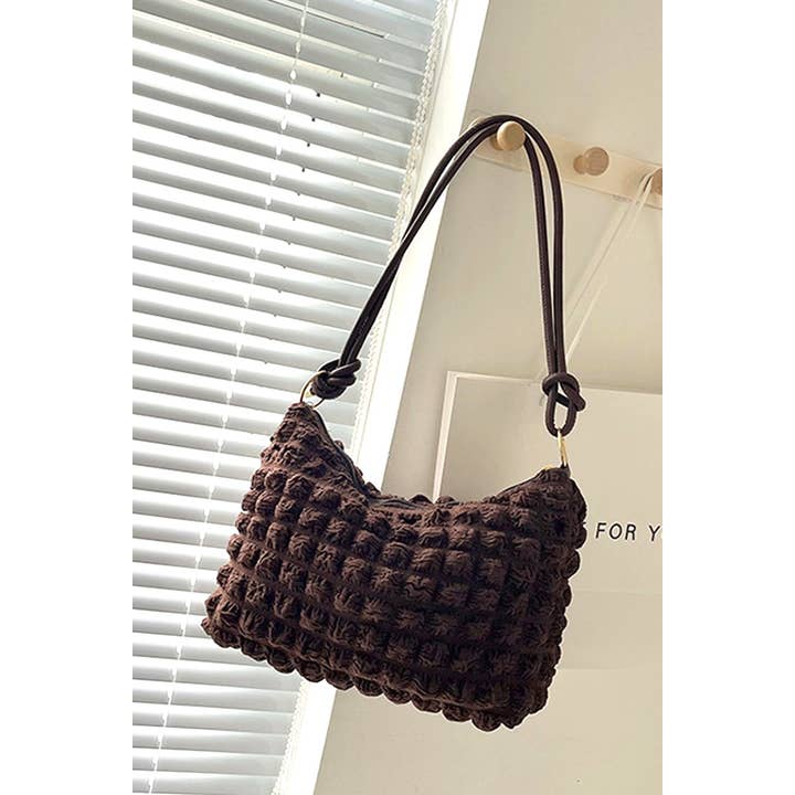 42POPS - Wholesale Shoulder Bag - Women's - ,,,...SI-26670 Cloud Puffy Pleated Crossbody Shoulder Bag
