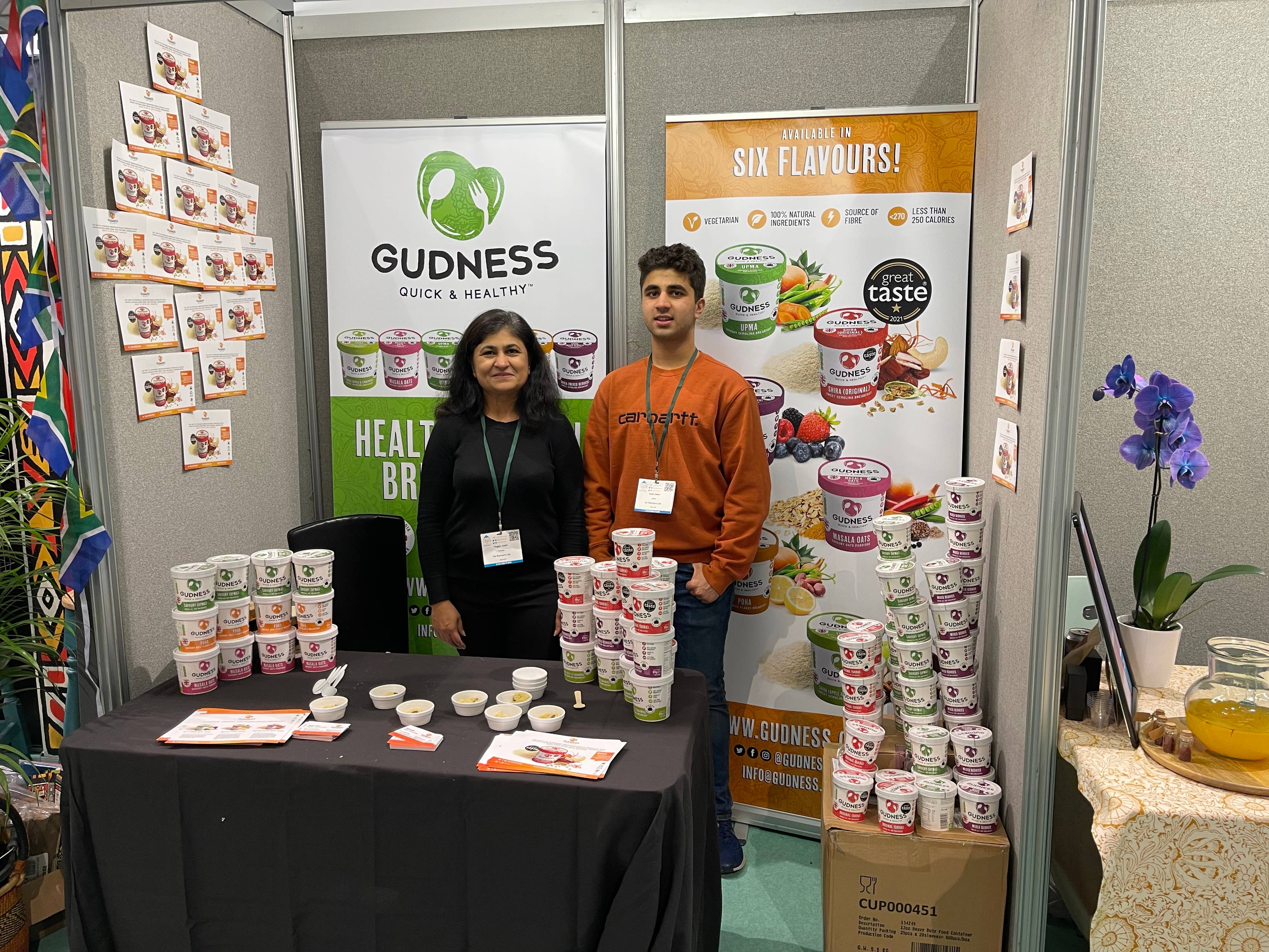 Gudness – wholesale Oats – Gudness Masala Oats  - Vegan savoury snack ( x 8 Pots)8