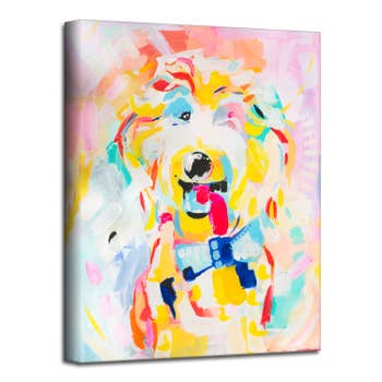 Black Lab Pet Canvas Wall Art Faire Com