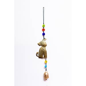A Pensive Dog/beads & bell/min.2 for wholesale by Moksha Imports
