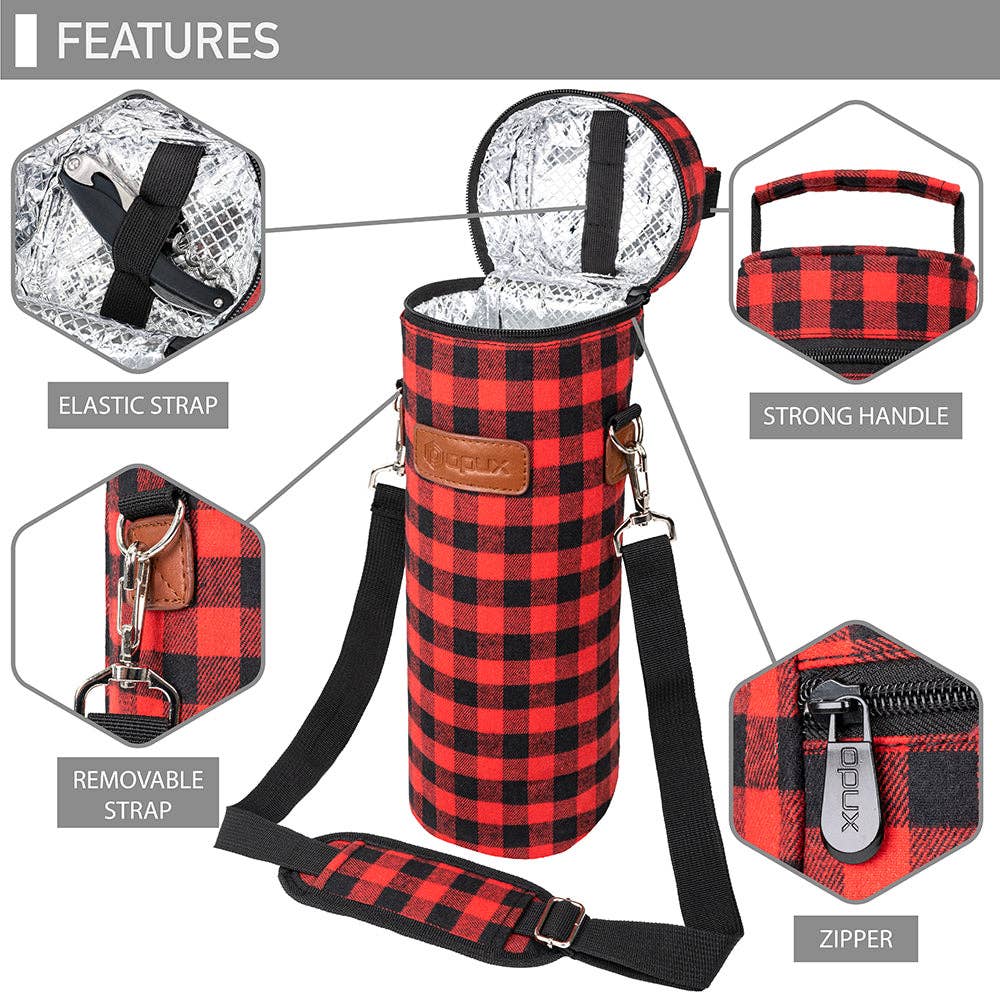 OPUX - Wholesale Wine Tote - 1 Bottle Wine Carrier Bag1