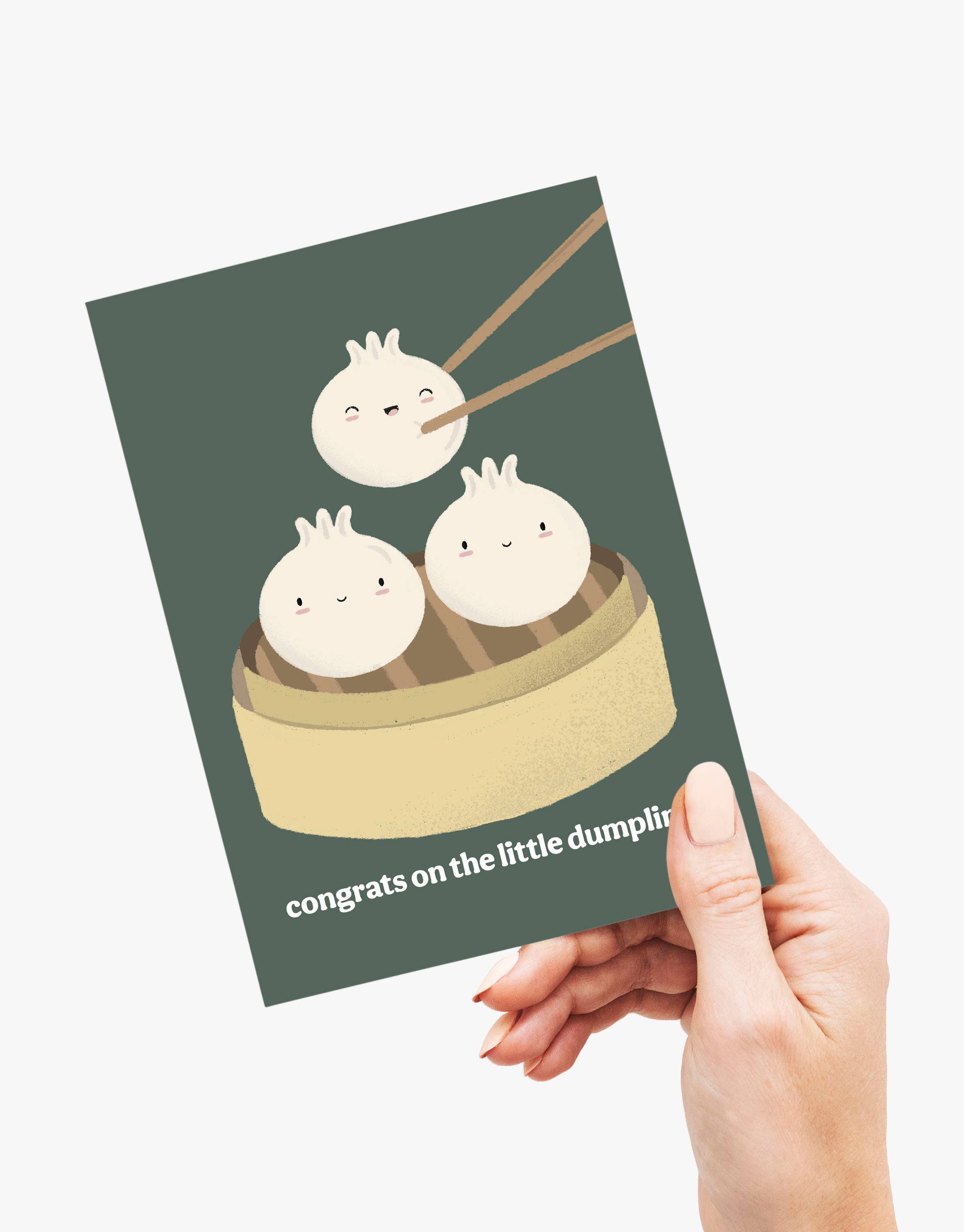 peach & paperie - Wholesale Baby Card - Little Dumpling - New Baby Greeting Card1