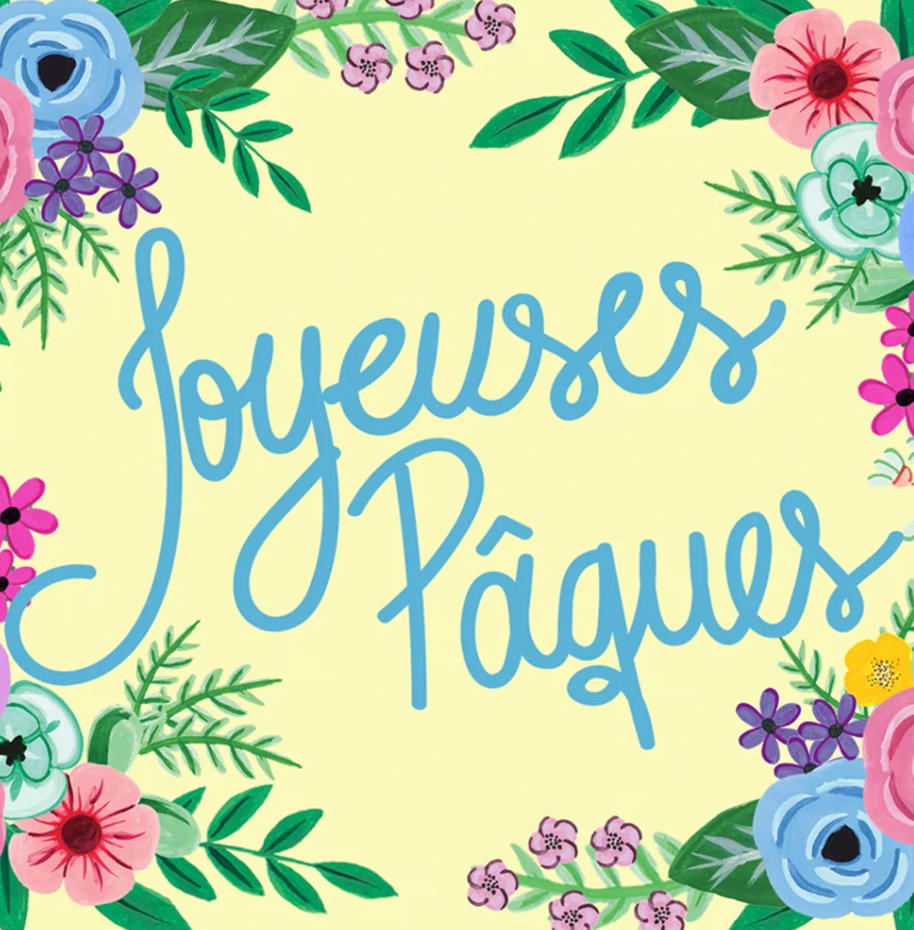 Paige & Willow - Wholesale Easter Card - Joyeuses Paques Card2