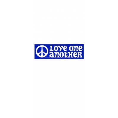LOVE ONE ANOTHER Peace Sign BUMPER STICKER för wholesale av Gypsy Rose