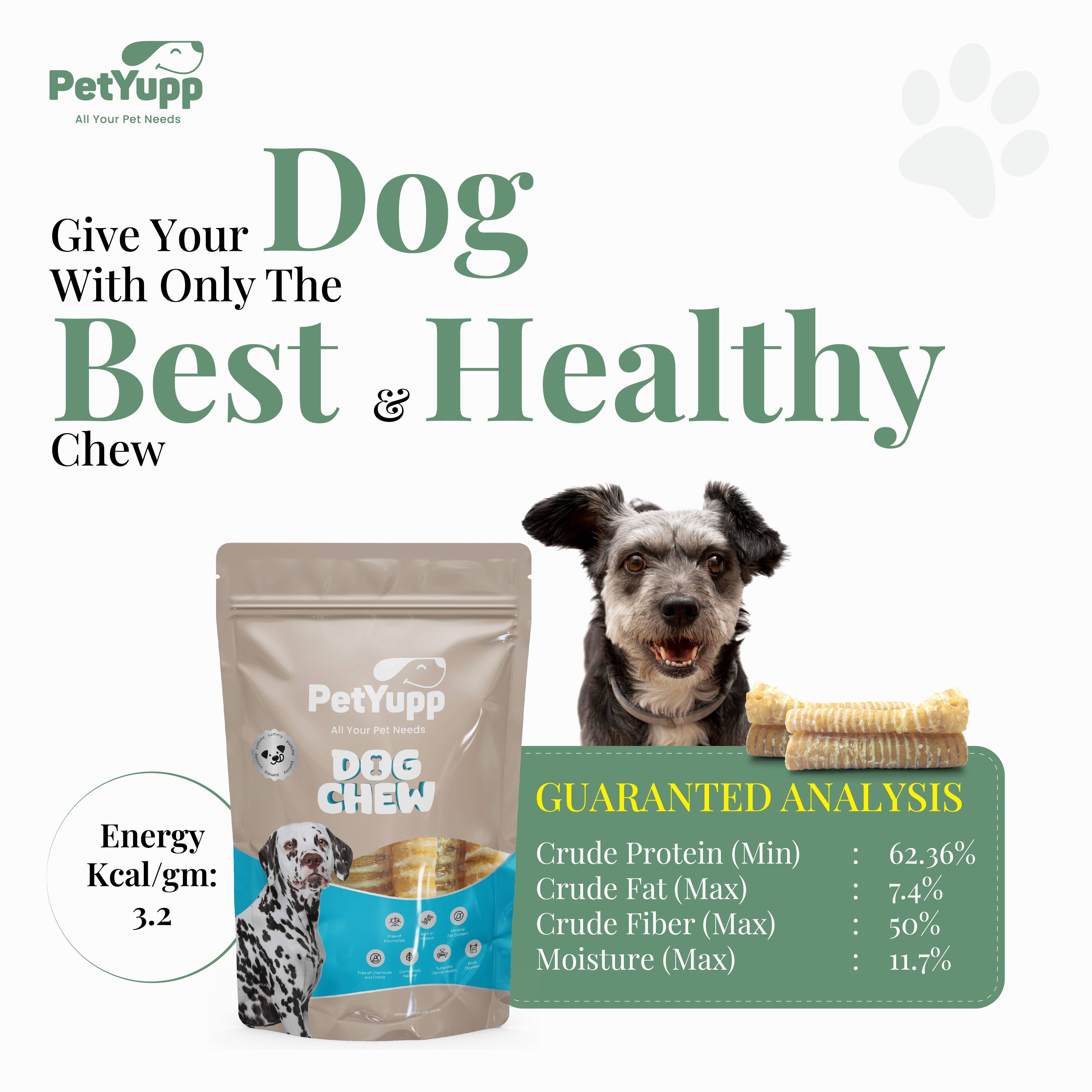 PetYupp - Wholesale Pet Treats - Dog - 100% Natural Water Buffalo Trachea Dog Chew - 6 Inch - 12 Count4