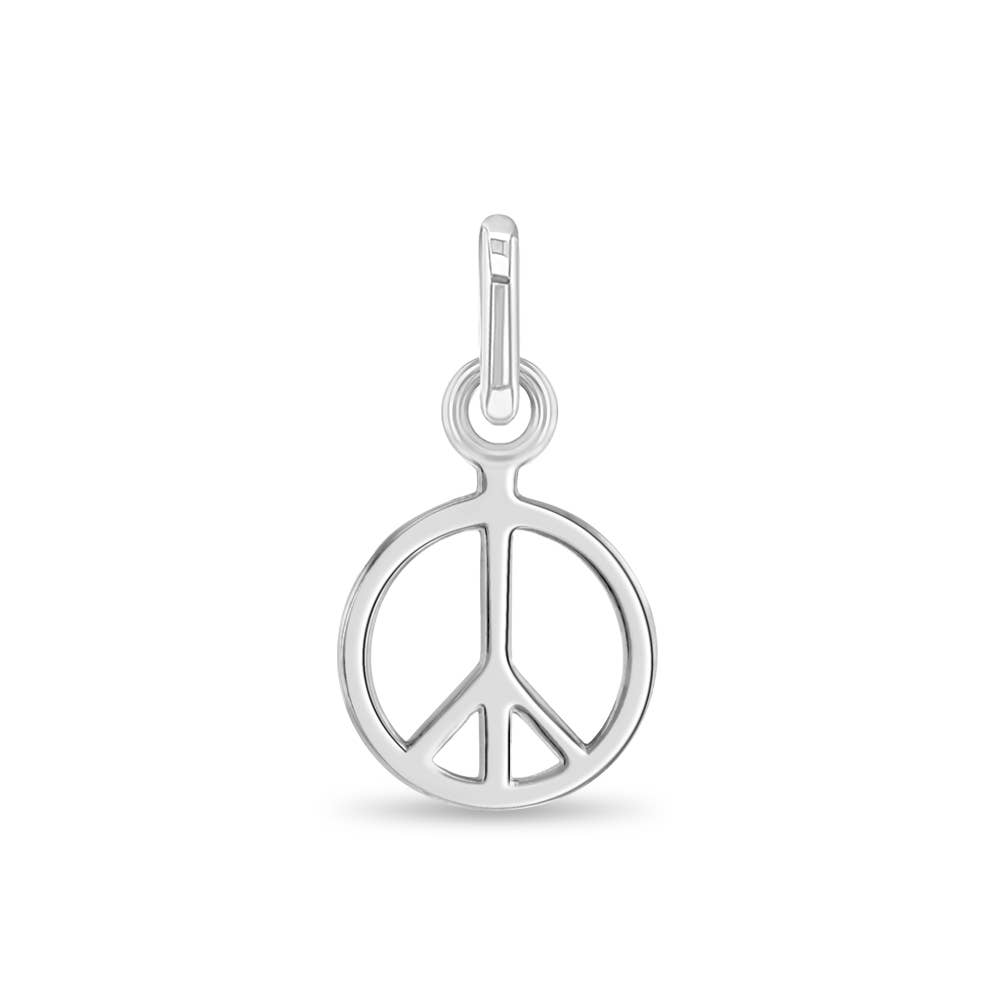 In Season Jewelry – wholesale Individual charm/pendant – Peace and Love for Charm Bracelet - Sterling Silver