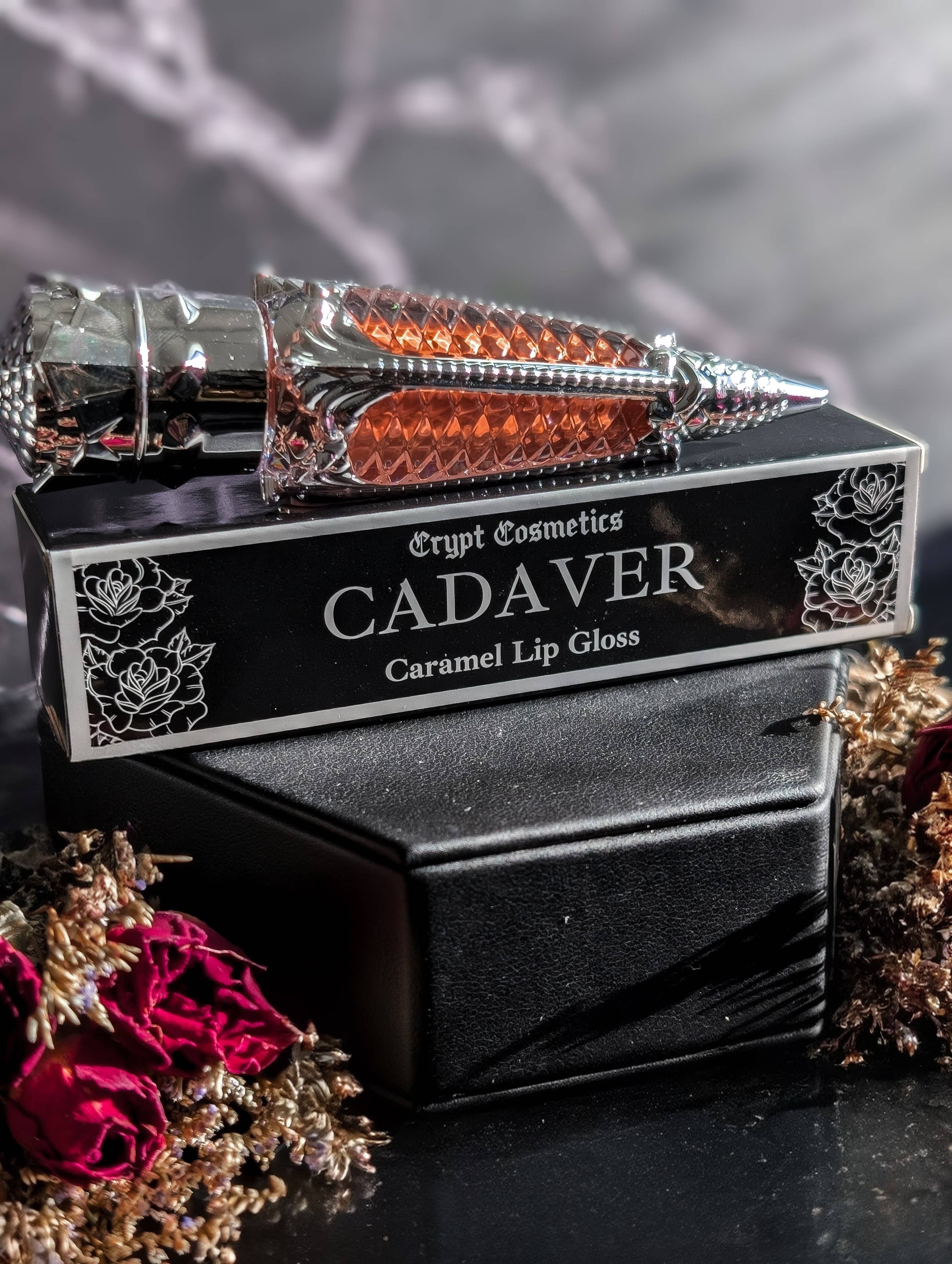 Crypt Cosmetics – wholesale Lip-gloss – CADAVER (Silver Edition) - Warm nude caramel lip gloss1