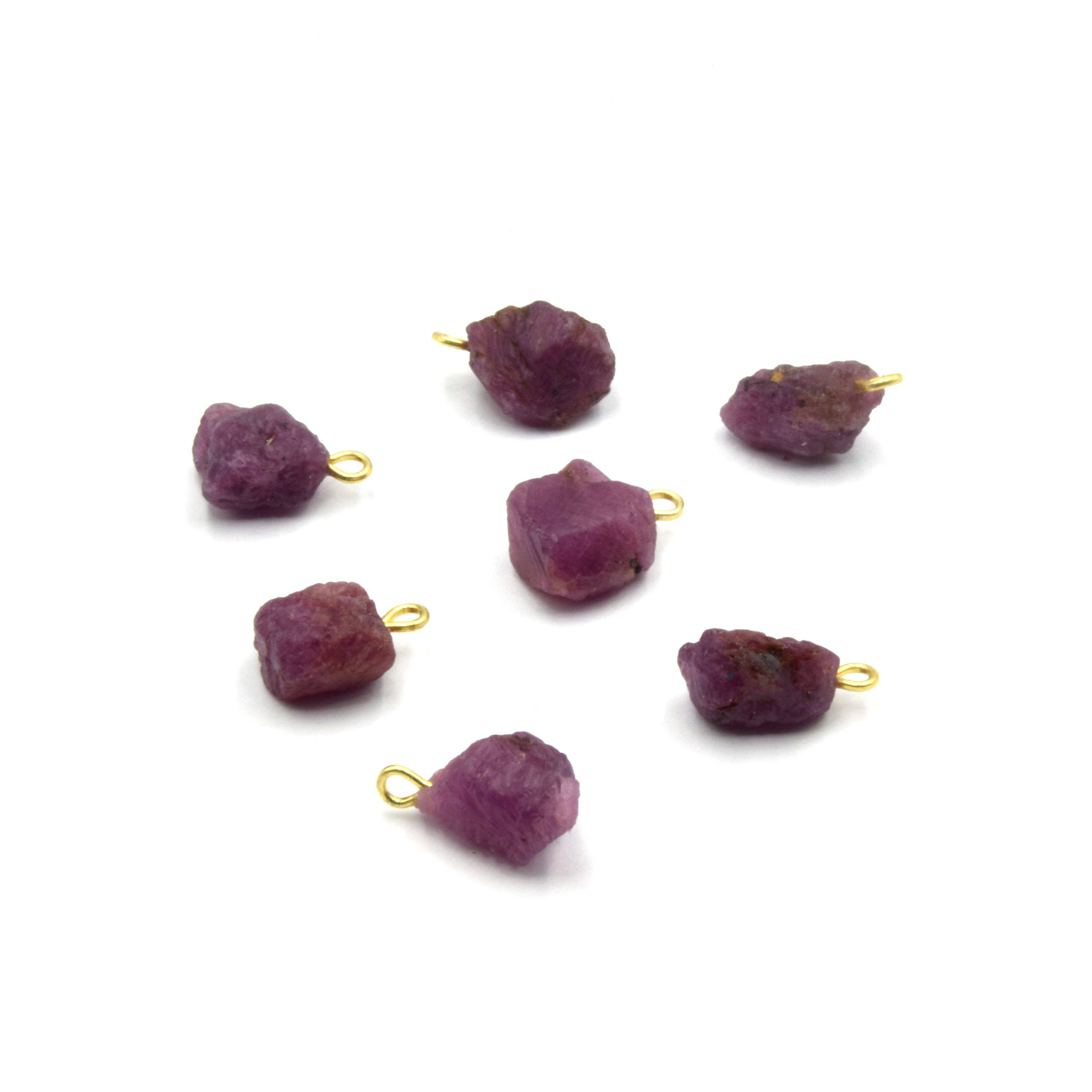 Only Beads - Wholesale Individual charm/pendant - Natural Raw Gemstone Charms - Birthstone Pendants1