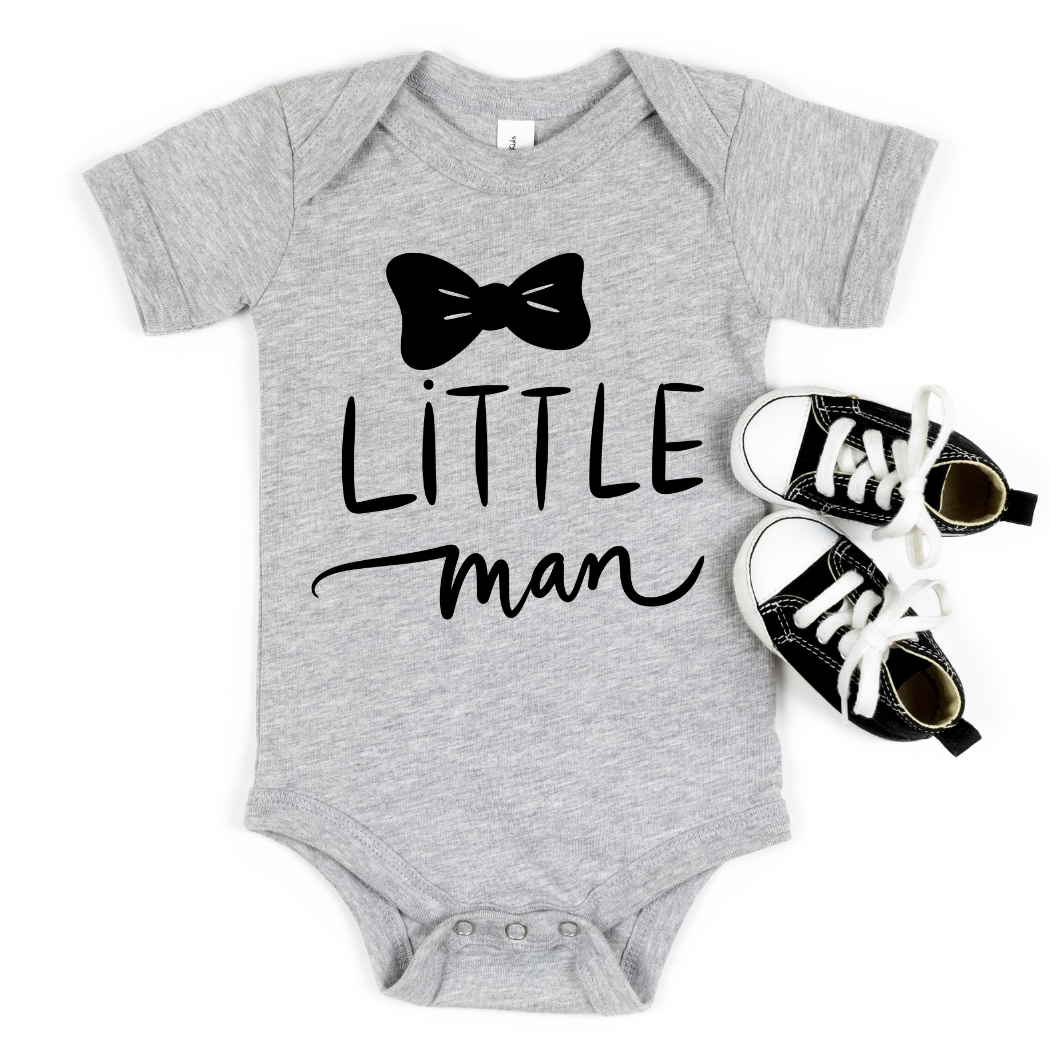 Mama and Littles Apparel - Wholesale Bodysuit (Non-Footed) - Baby - Little Man Cotton Onesie Baby Gift0