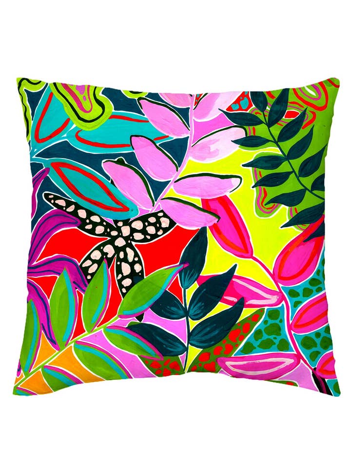 Tropical outdoor cushion for wholesale by Lousurfacepattern