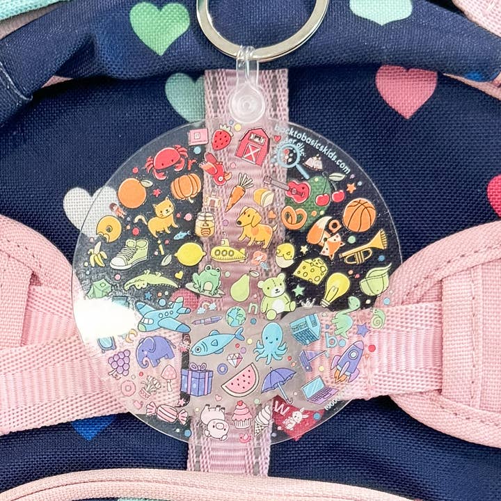 Wonder Disc Keychains for wholesale by Back to Basics Kids