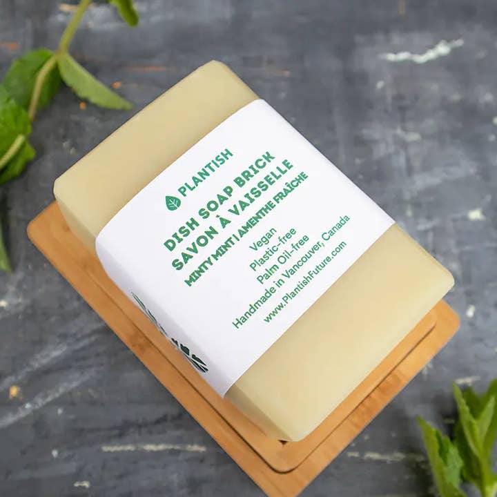 Minty Mint - Savon à vaisselle solide Brick (13 oz) pour la vente par Plantish
