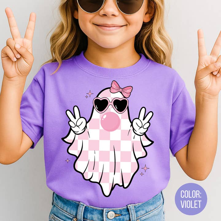 Comfort Colors® Geister, die Kaugummi blasen Shirt - Halloween für den Großhandel von The Shirt Company