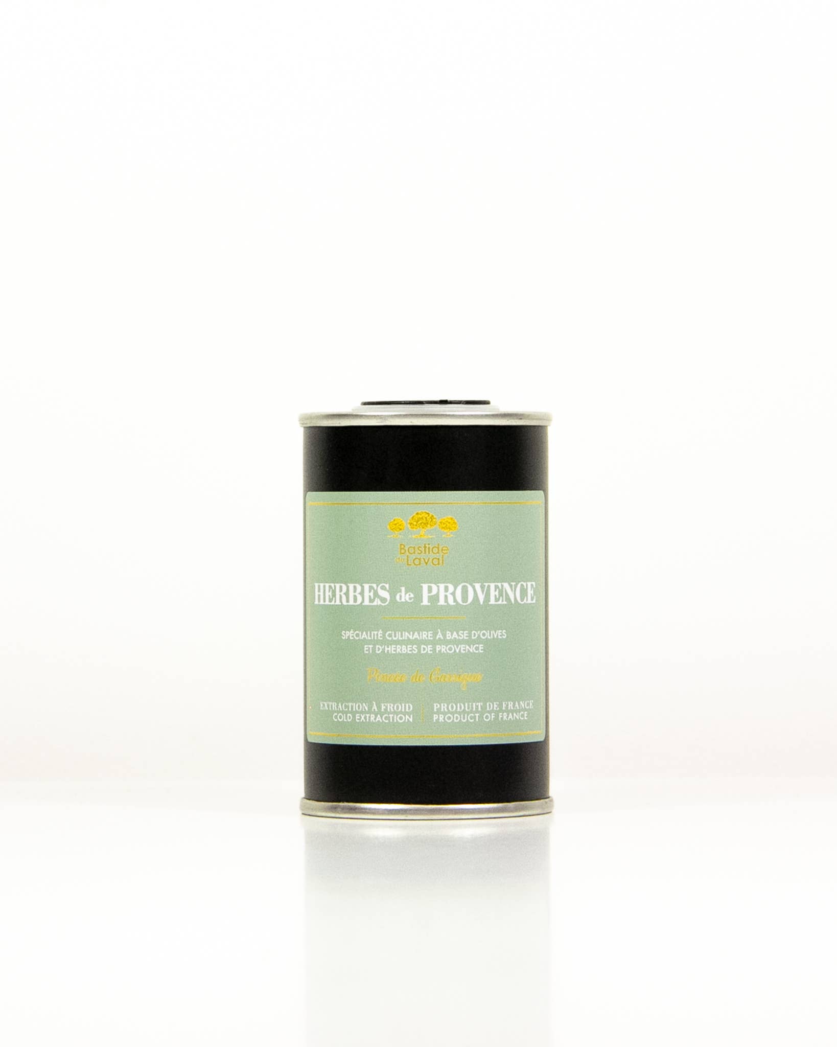 BASTIDE DU LAVAL - SARL Moulin du Grand Cèdre – Engroshandel Olivenolie – Olivenolie med Herbes de Provence i 15 cl dåse - Frankrig