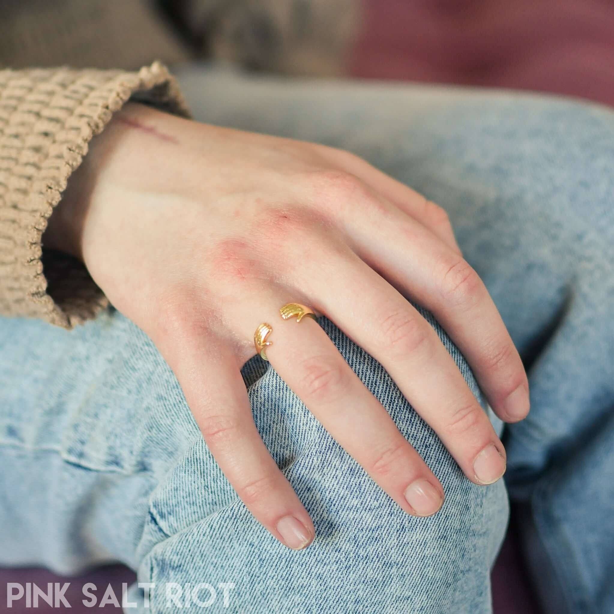 Pink Salt Riot - Vendita all'ingrosso Anello midi/a fascia - Anello «L'abbraccio del Padre»5