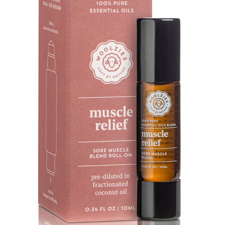 Woolzies - Wholesale Essential Oil Roll-On - 10ml. Muscle Relief Double Sided Roll-on Blend