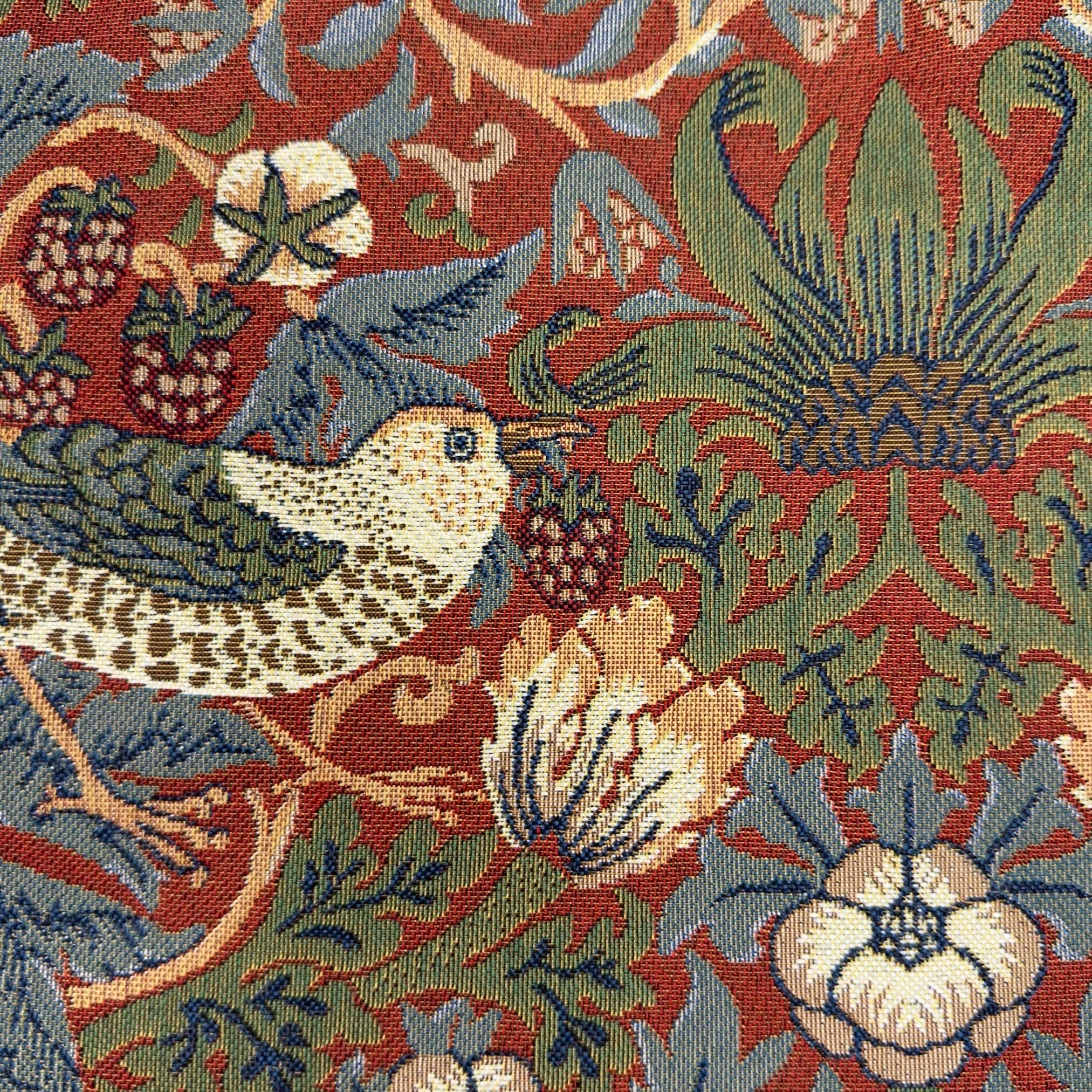 Signare Tapestry – wholesale Bärkasse - Unisex – William Morris Strawberry Thief Red - Flat Väska1