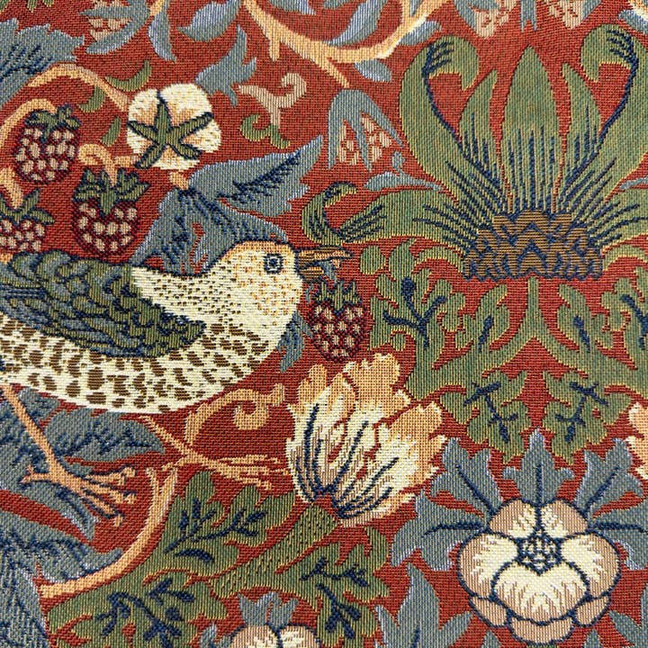 Signare Tapestry – wholesale Bärkasse - Unisex – William Morris Strawberry Thief Red - Flat Väska1