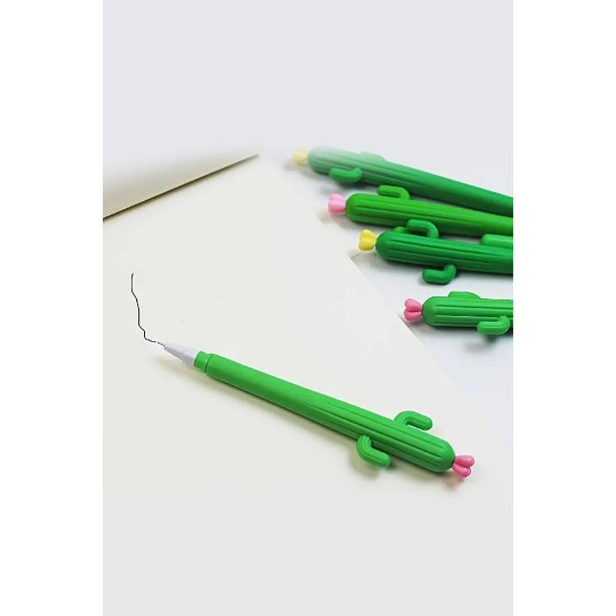 MIX COLOR Cactus Gel Pen for wholesale on Faire3