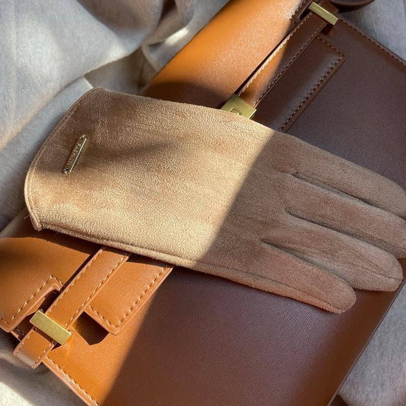 VividLux - Wholesale Gloves - Women's - Women's Leather Cloth Gloves G10110