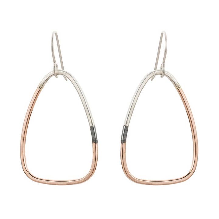 Boucles d'oreilles triades tricolores pour la vente par Colleen Mauer Designs