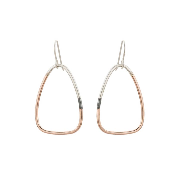 Tri-Toned Triad Earrings for wholesale by Colleen Mauer Designs