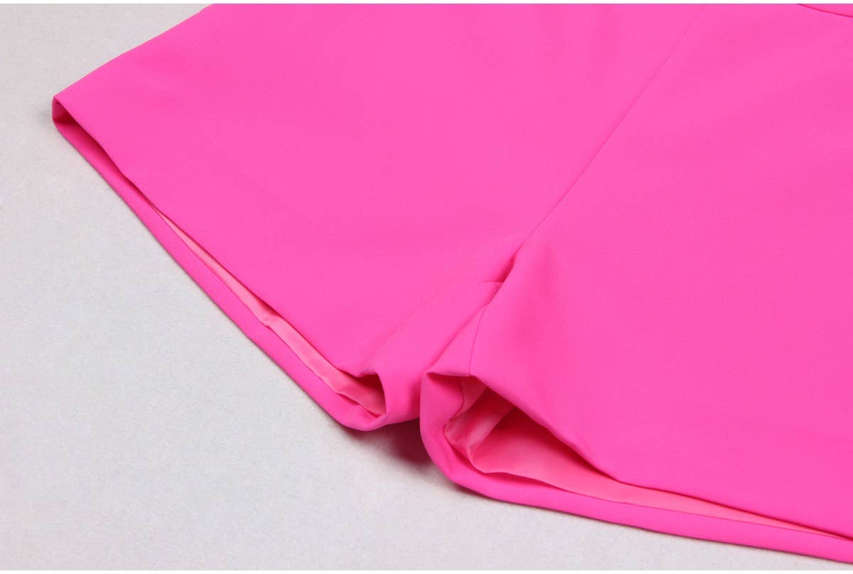 Productseeker - Venta al por mayor Conjunto de vestir - Mujer - Conjunto de tres piezas con blazer, crop top y shorts9