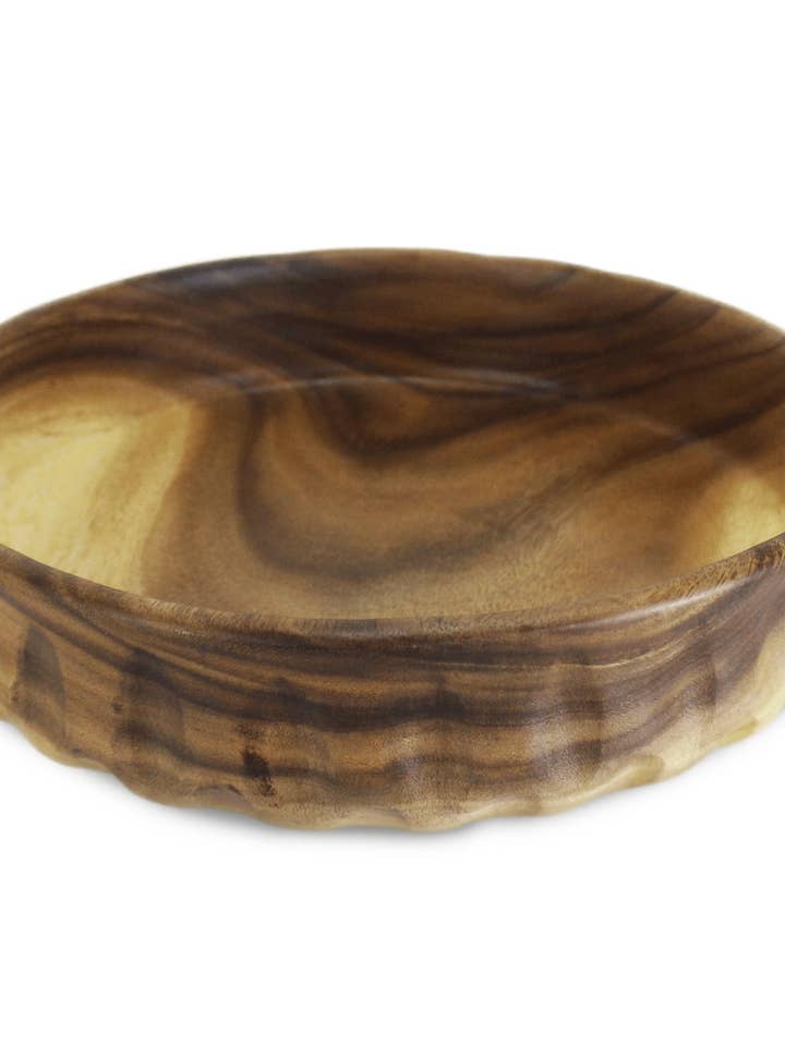 13,5" x 13,5" Akazienholzschale für den Großhandel von Tremont Floral Supplies